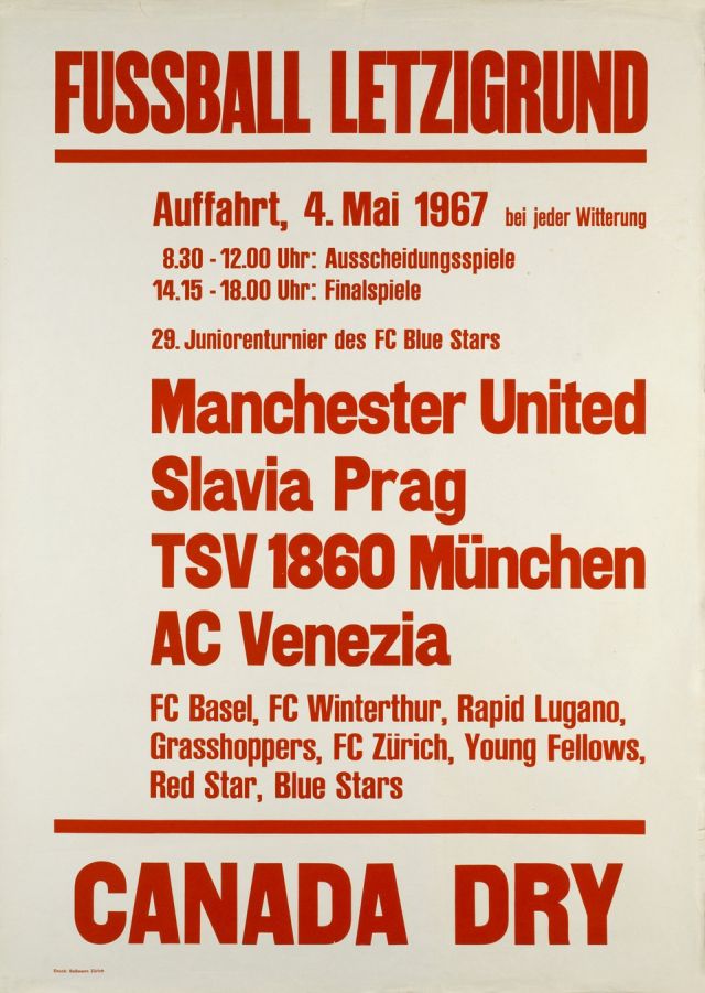 Werbeplakat 1967 29. Juniorenturnier des FC Blue Stars